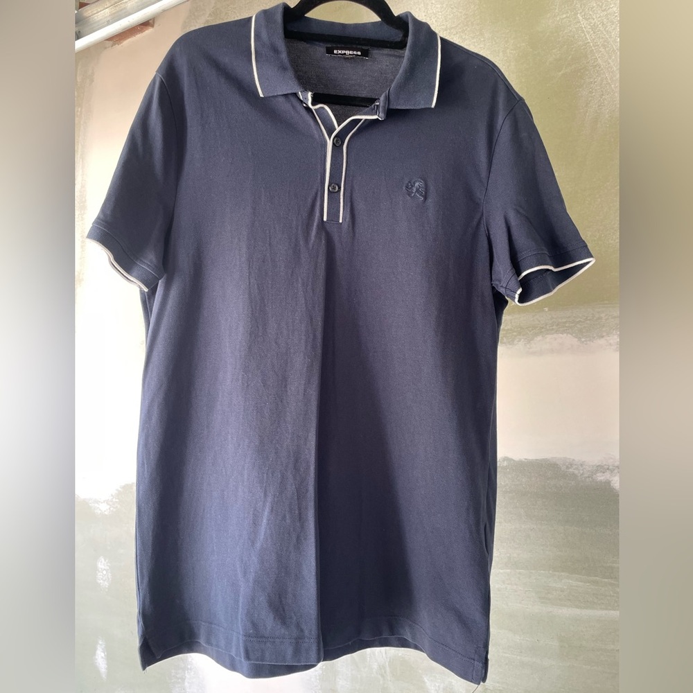 Express blue polo